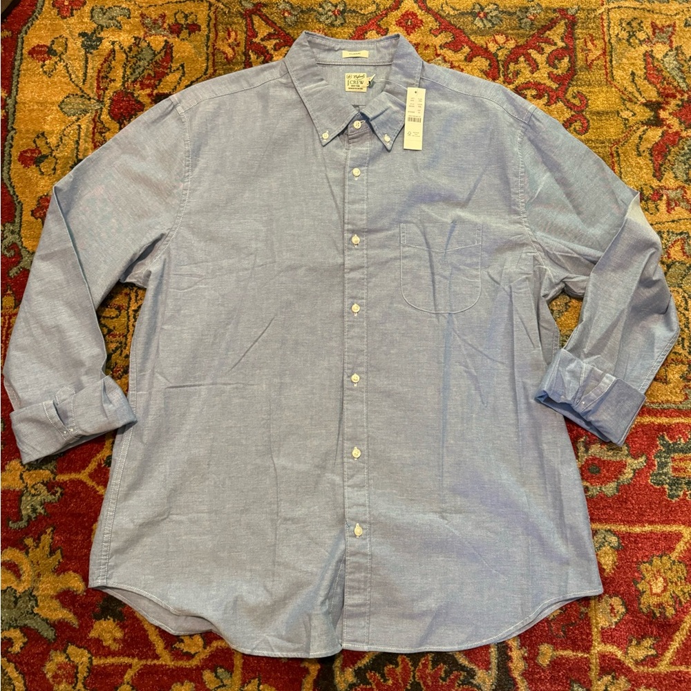 J Crew Broken In Oxford Blue - Regular Size XL